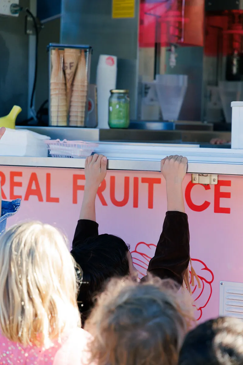Corporate event dessert trailer